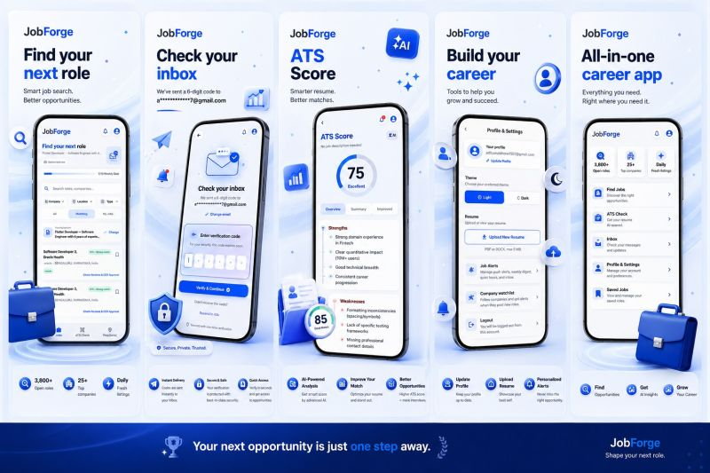 JobForge job search app